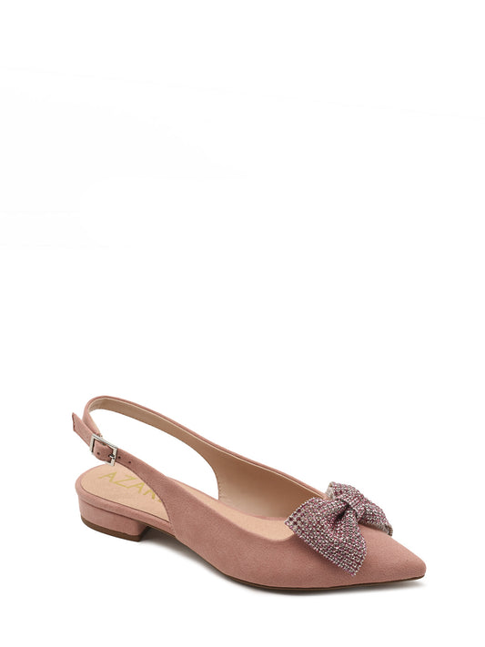 Pink ballerina slingback with bow