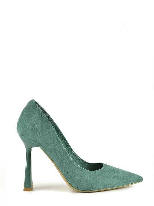 Zapato de salón para mujer color verde